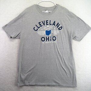Cleveland Ohio T Shirt Size Extra Large Graphic Gray Short Sleeve New